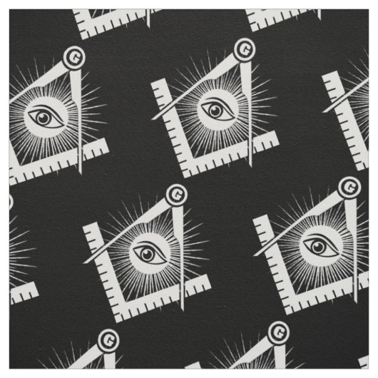 Tissu symbole de la franc-maçonnerie (Échantillon)