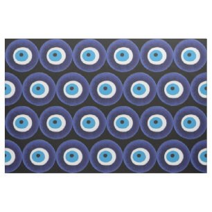 Tissu Symbole de la perle bleue Amulet de la protection