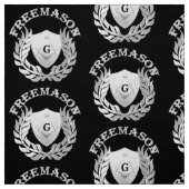 Tissu Symbole de maçonnerie en argent (Échantillon)