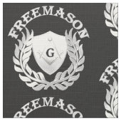 Tissu Symbole de maçonnerie en argent (Détail)
