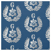 Tissu Symbole de maçonnerie en argent (Échantillon)