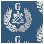 Tissu Symbole de maçonnerie en argent (Détail)