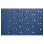 Tissu Symbole de poisson chrétien Ichthys Motif Image pe (Fat Quarter)