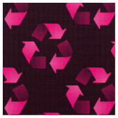 Tissu Symbole de réutilisation rouge (Fermer)
