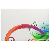 Tissu Symbole d'infini avec plume arc-en-ciel (Fat Quarter)