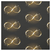 Tissu Symbole d'infini doré (Échantillon)
