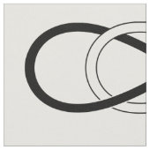 Tissu Symbole double Infinité - Noir & Blanc + backgr. (Fermer)
