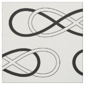 Tissu Symbole double Infinité - Noir & Blanc + backgr. (Échantillon)