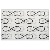 Tissu Symbole double Infinité - Noir & Blanc + backgr. (Fat Quarter)
