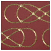 Tissu Symbole double Infinité - or antique + backgr. (Échantillon)