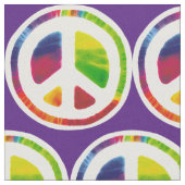Tissu Symbole du signe de paix psychédélique (Fermer)
