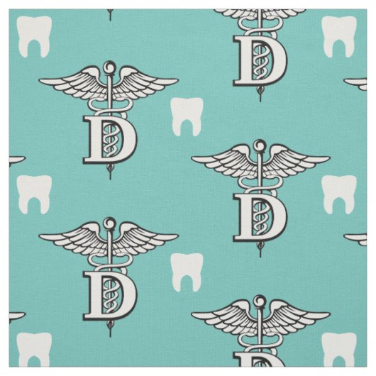 Tissu Symbole et dent de dentiste (Échantillon)