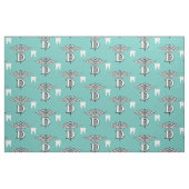 Tissu Symbole et dent de dentiste (Fat Quarter)