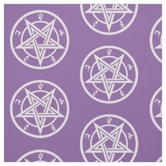 Tissu Symbole pentagramme classique (Échantillon)