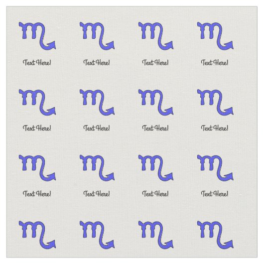 Tissu Symbole Scorpio (Fermer)