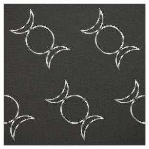 Tissu Symbole triple païen de déesse de Falln