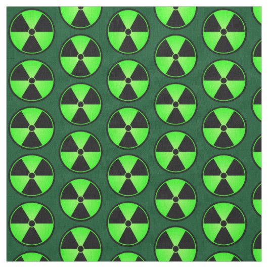 Tissu Symbole vert de rayonnement (Échantillon)