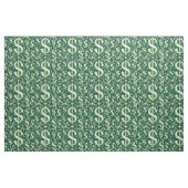 Tissu symbole vert signe dollar (Fat Quarter)
