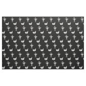 Tissu Symboles de noir de pharmacie (Fat Quarter)