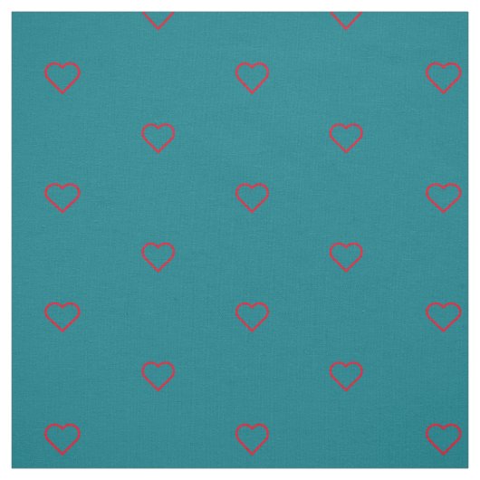 Tissu Symboles simples - COEURS + vos idées (Échantillon)