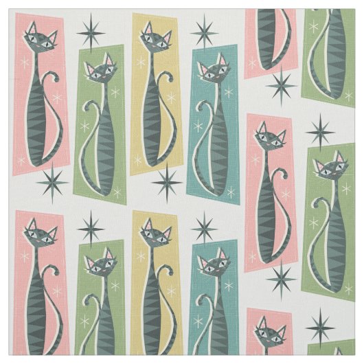 Tissu Tabbies Retro Patchwork ©studioxtine 2019 (Échantillon)