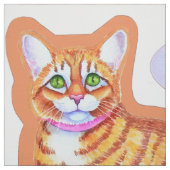 Tissu Tabby Cat Dancing Mice Coussin Mirror Images (Échantillon)