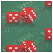 Tissu Table de craps avec dés Las Vegas (Échantillon)