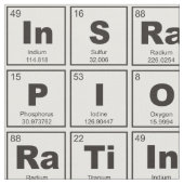 Tissu Table des éléments périodique chimique : (Fermer)
