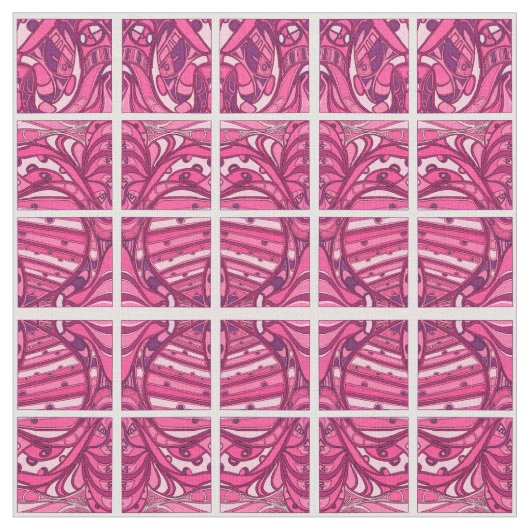 Tissu Tableau Abstrait à panneau rose (Fermer)