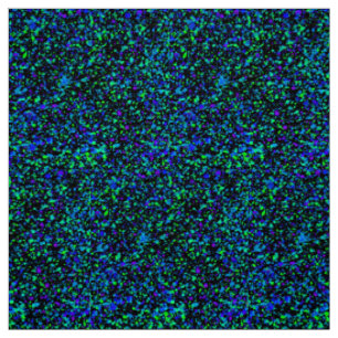 Tissu Taches bleues - Popeline de polyester
