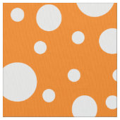 Tissu Taches orange pois (fermé)