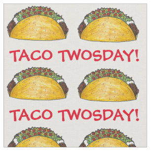 Tissu Taco TWOSday Mardi 2 Anniversaire fête Fiesta
