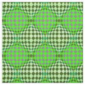 Tissu Taffi Op Art Gris Vert (Échantillon)