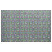 Tissu Taffi Op Art violet vert et jaune (Yard)