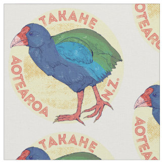 Tissu Takahe Aotearoa Nouvelle-Zélande
