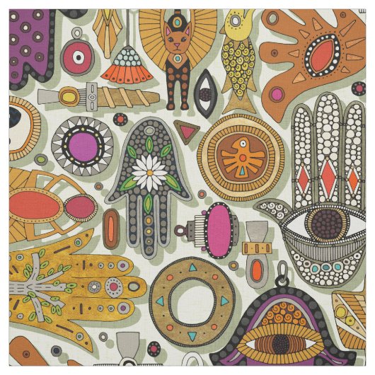 Tissu TALISMANS honeydew Fabric (Échantillon)