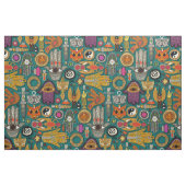 Tissu TALISMANS vert virien (Fat Quarter)