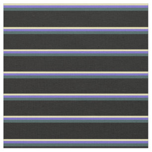 Tissu Tan, bleu ardoise, gris ardoise foncé et noir
