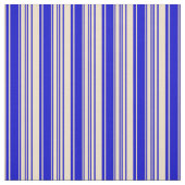 Tissu Tan & Blue Lines/Stripes Motif (Échantillon)