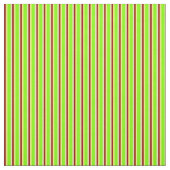 Tissu Tan, Chartreuse, Jaune & Rouge foncé Lignes (Échantillon)