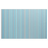 Tissu Tan, Deep Sky Blue et Red Colour Stripes (Yard)