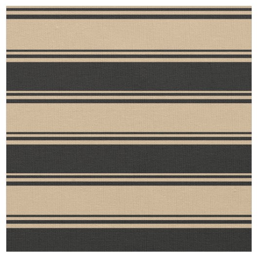 Tissu Tan et lignes noires (Fermer)