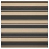Tissu Tan et lignes noires (Échantillon)