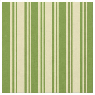 Tissu Tan et Motif vert