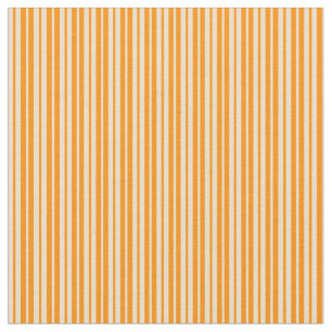 Tissu Tan et orange foncé Motif de bandes