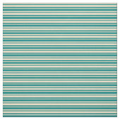 Tissu Tan et rayures Turquoises (Échantillon)