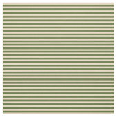 Tissu Tan et vert foncé d'olive Lignes/Motif de bandes (Échantillon)