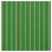 Tissu Tan et vert foncé Lignes Motif (Échantillon)