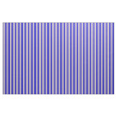 Tissu Tan & Motif bleu rayé/lin (Yard)