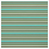 Tissu Tan, Turquoise foncé, Rouge et Vert foncé (Échantillon)